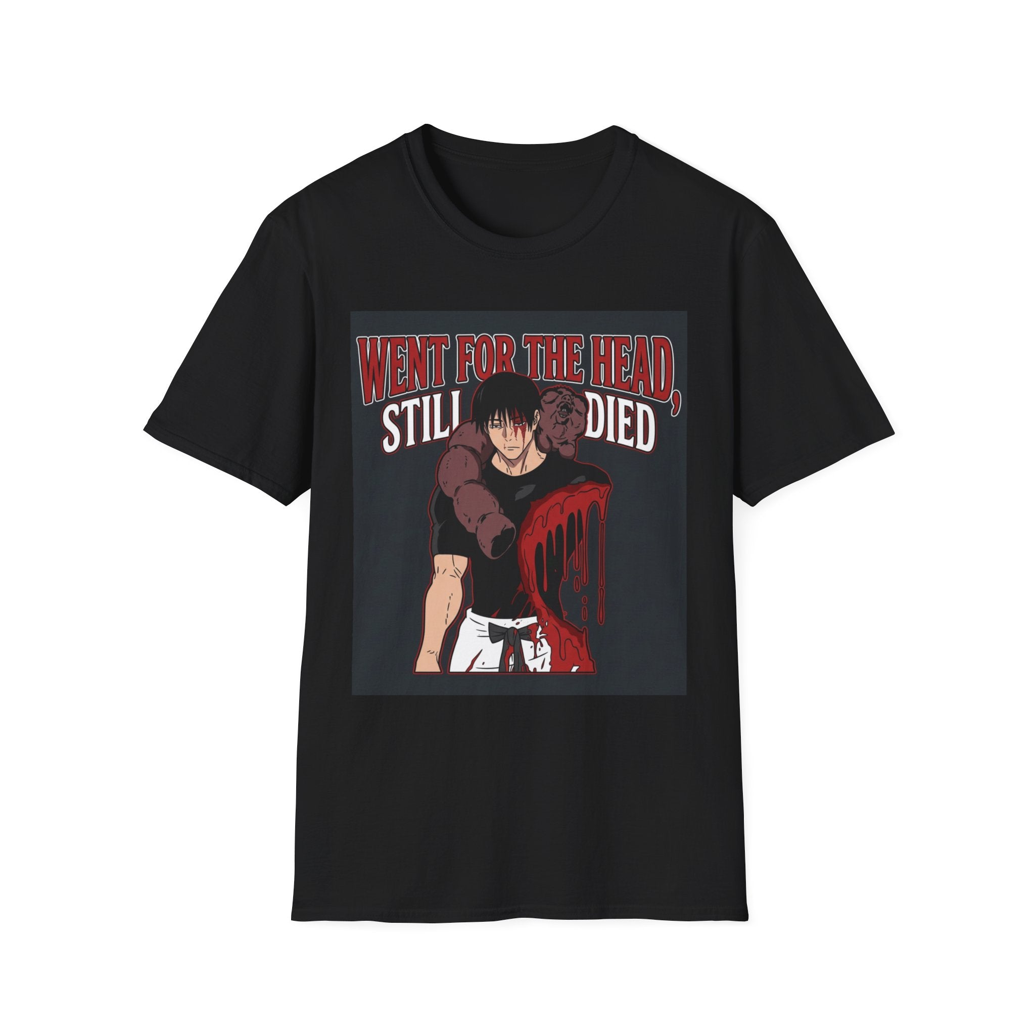Went For The Head, Still Died – Anime Meme T-Shirt