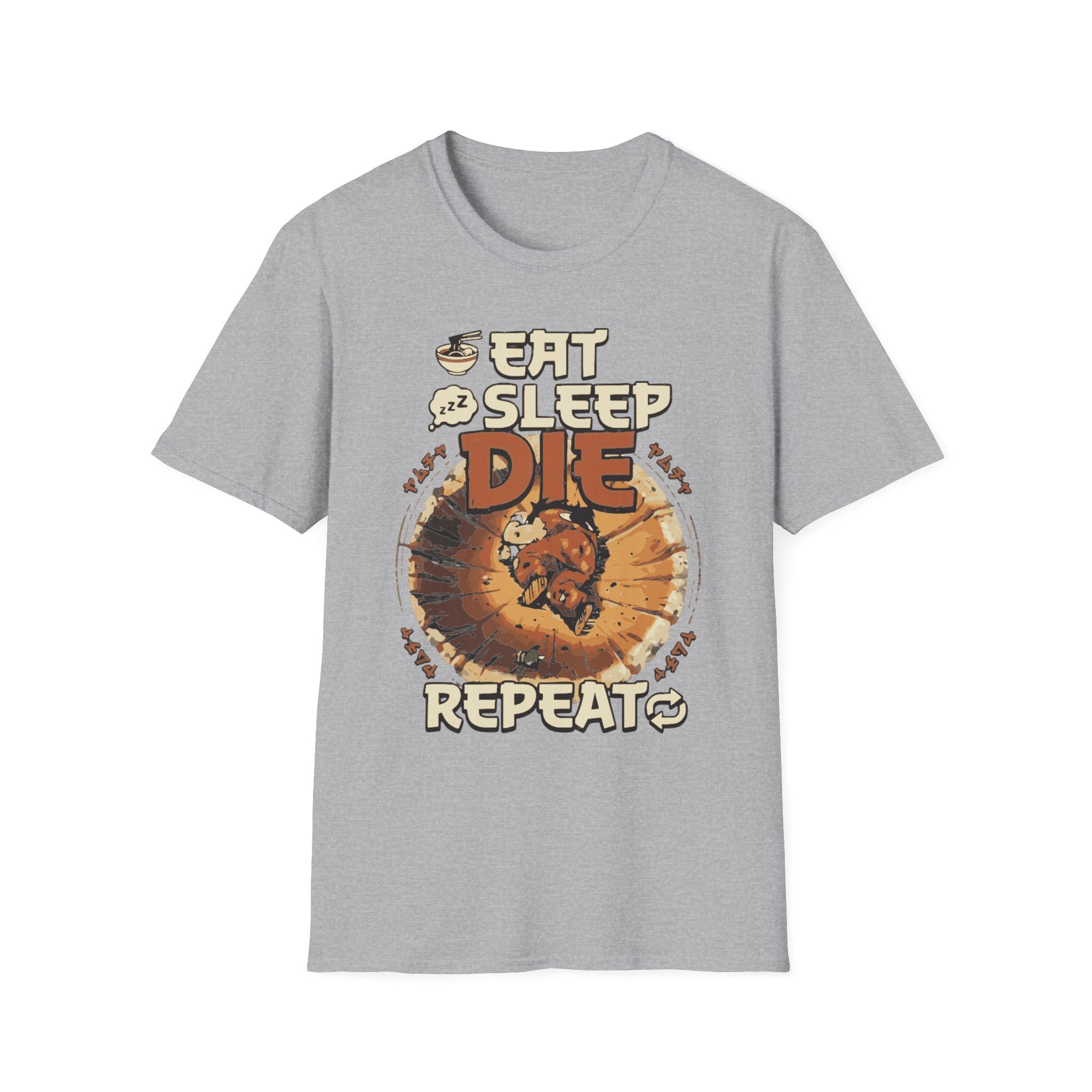Eat Sleep Die Repeat – Anime Meme Gamer T-Shirt