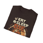Eat Sleep Die Repeat – Anime Meme Gamer T-Shirt