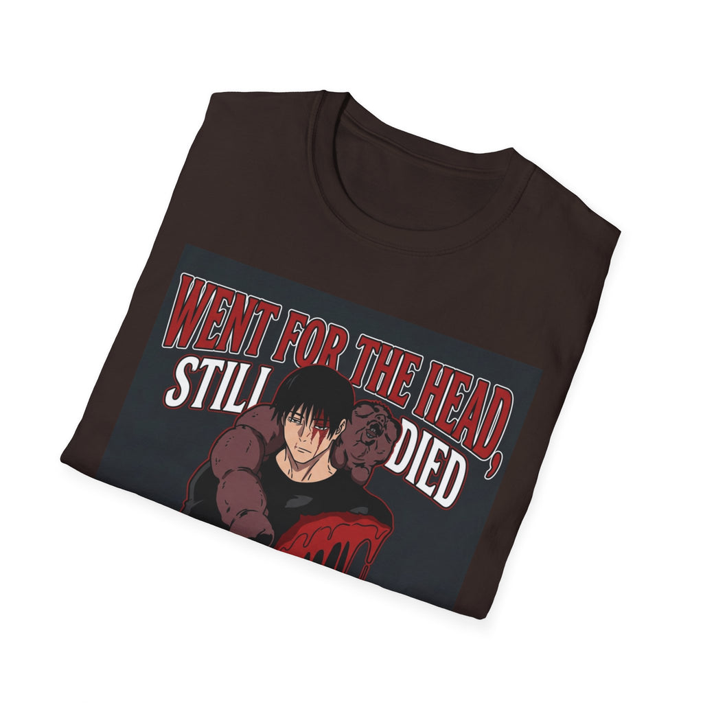 Went For The Head, Still Died – Anime Meme T-Shirt