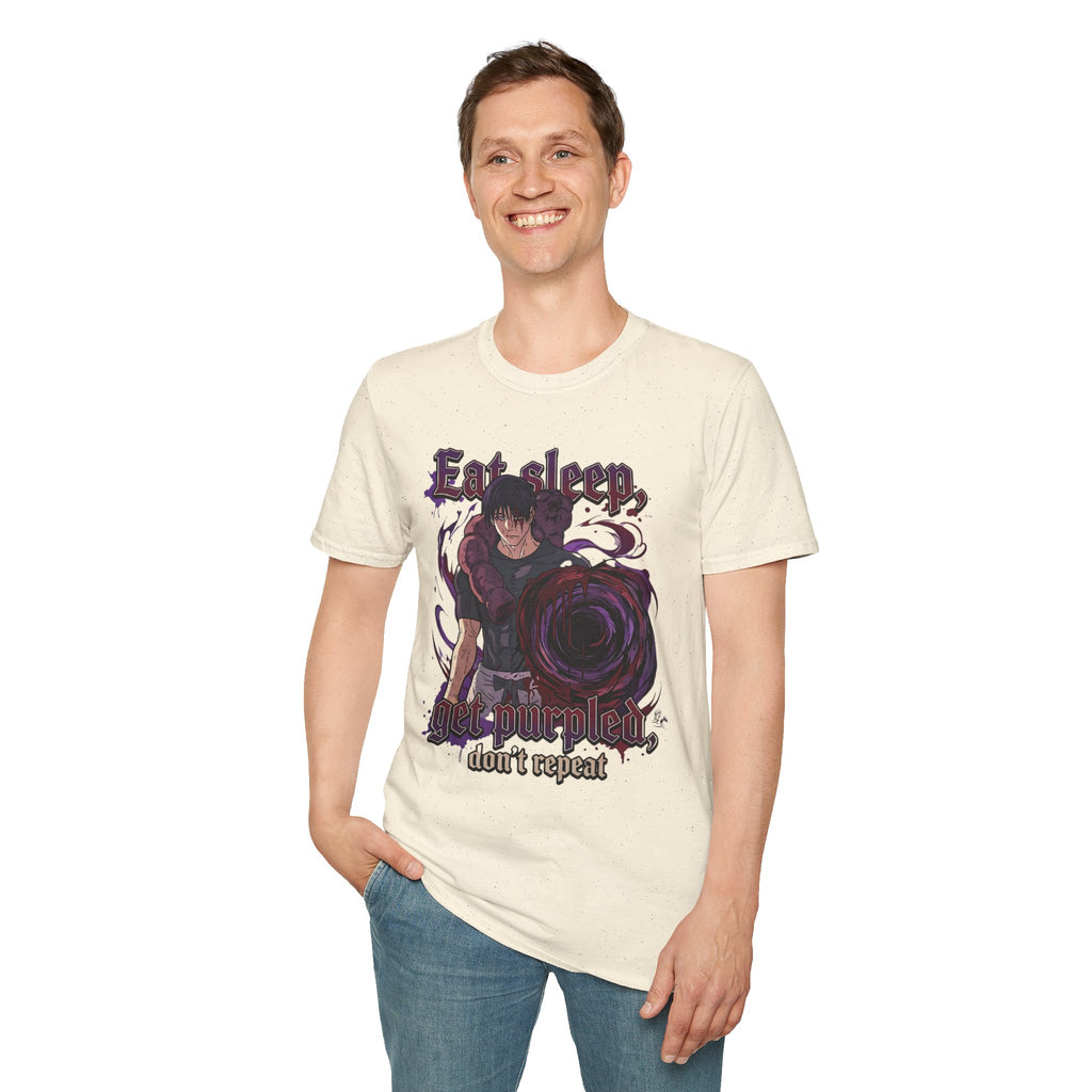 Eat Sleep, Get Purpled, Don’t Repeat – Anime Meme T-Shirt