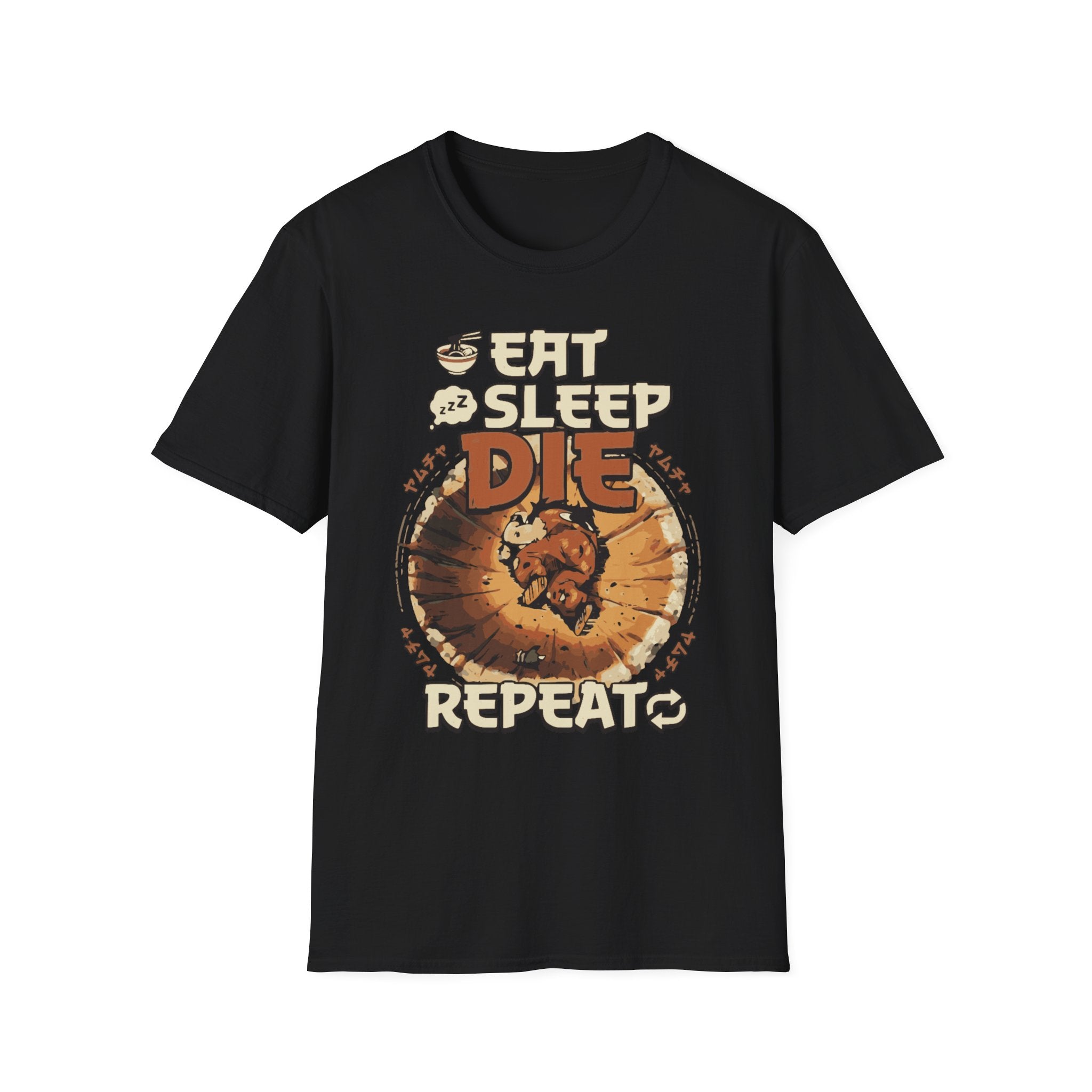 Eat Sleep Die Repeat – Anime Meme Gamer T-Shirt