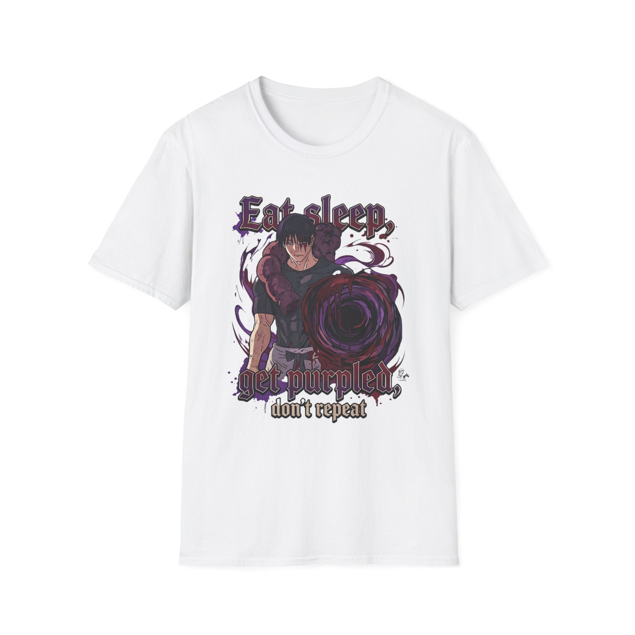 Eat Sleep, Get Purpled, Don’t Repeat – Anime Meme T-Shirt