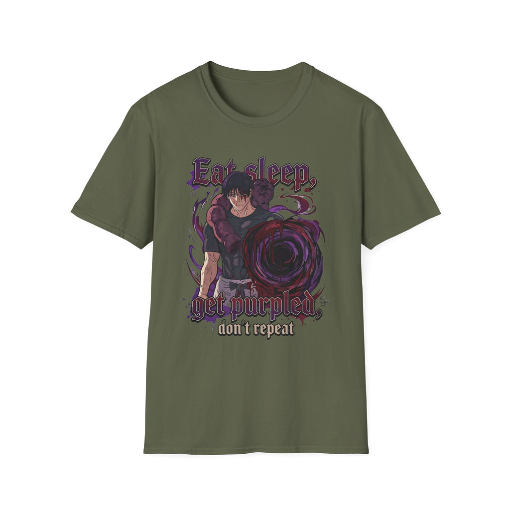 Eat Sleep, Get Purpled, Don’t Repeat – Anime Meme T-Shirt