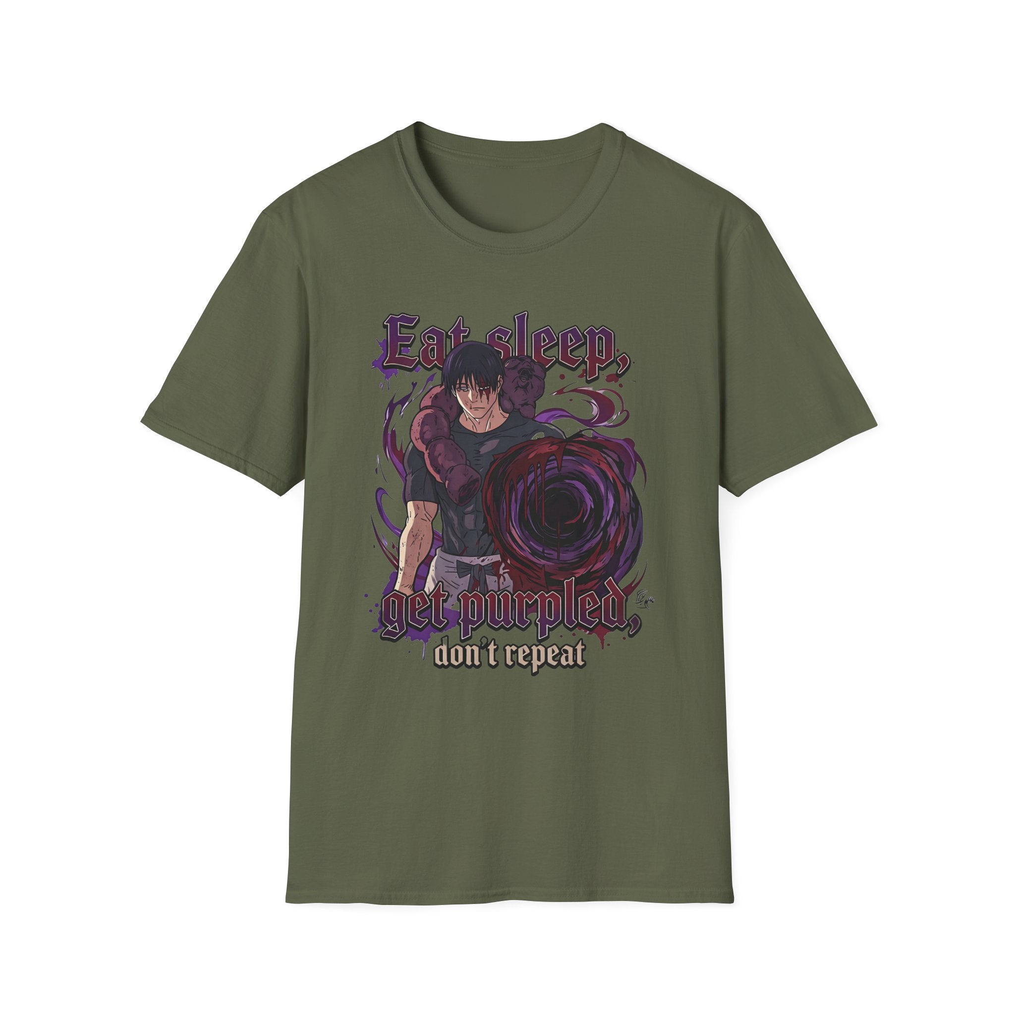 Eat Sleep, Get Purpled, Don’t Repeat – Anime Meme T-Shirt