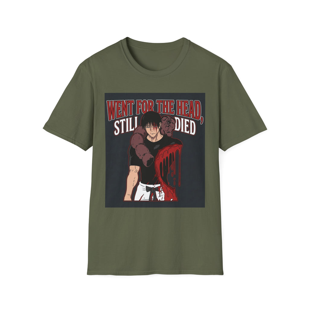 Went For The Head, Still Died – Anime Meme T-Shirt