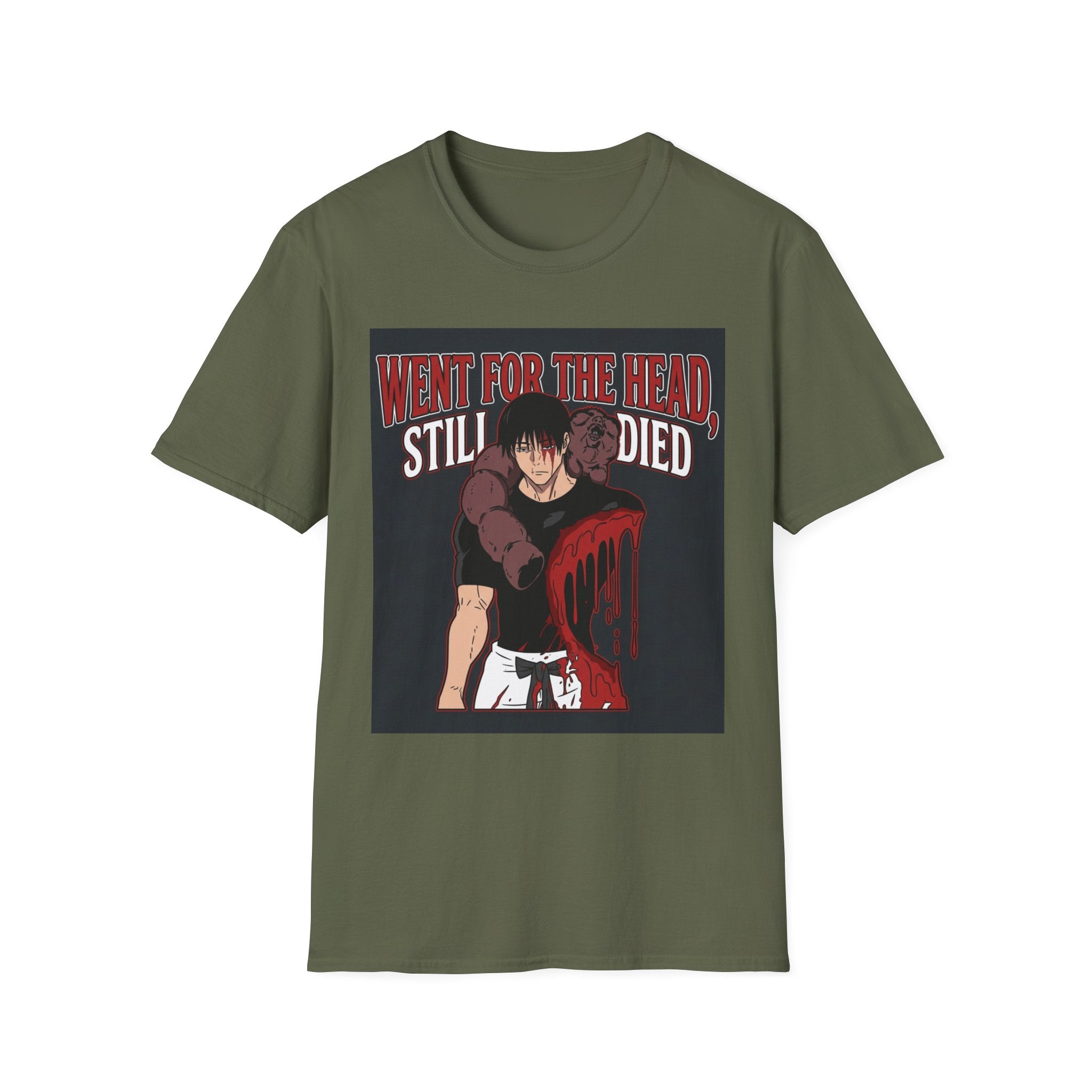 Went For The Head, Still Died – Anime Meme T-Shirt