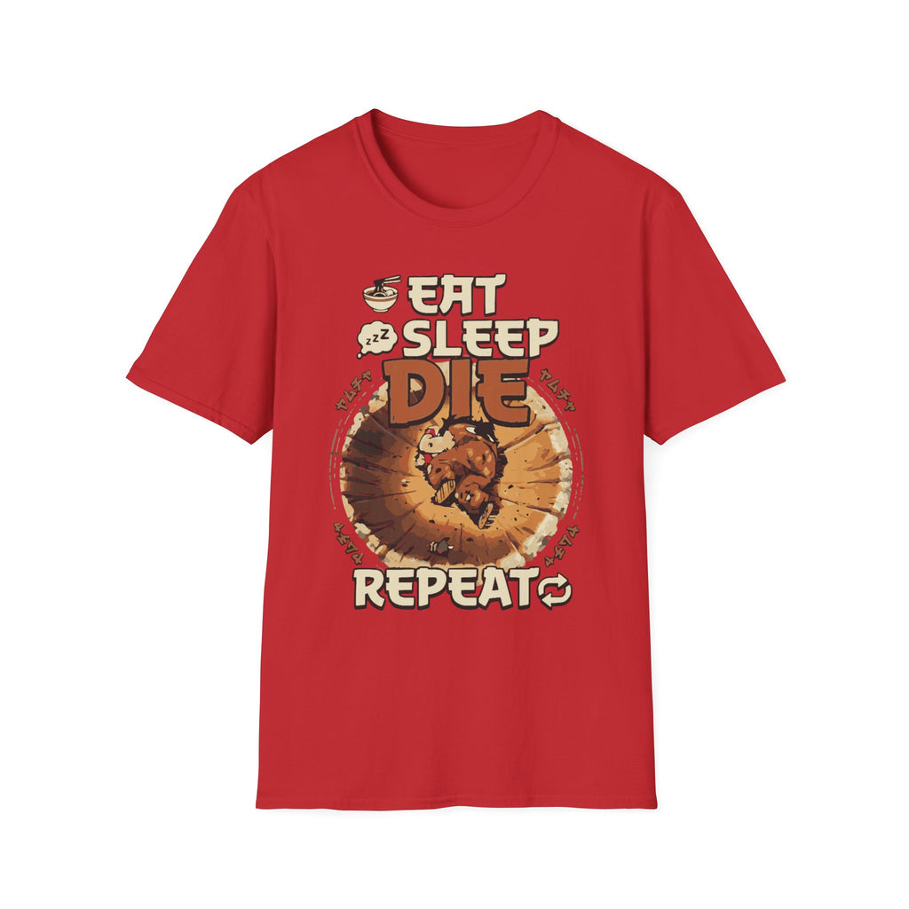 Eat Sleep Die Repeat – Anime Meme Gamer T-Shirt