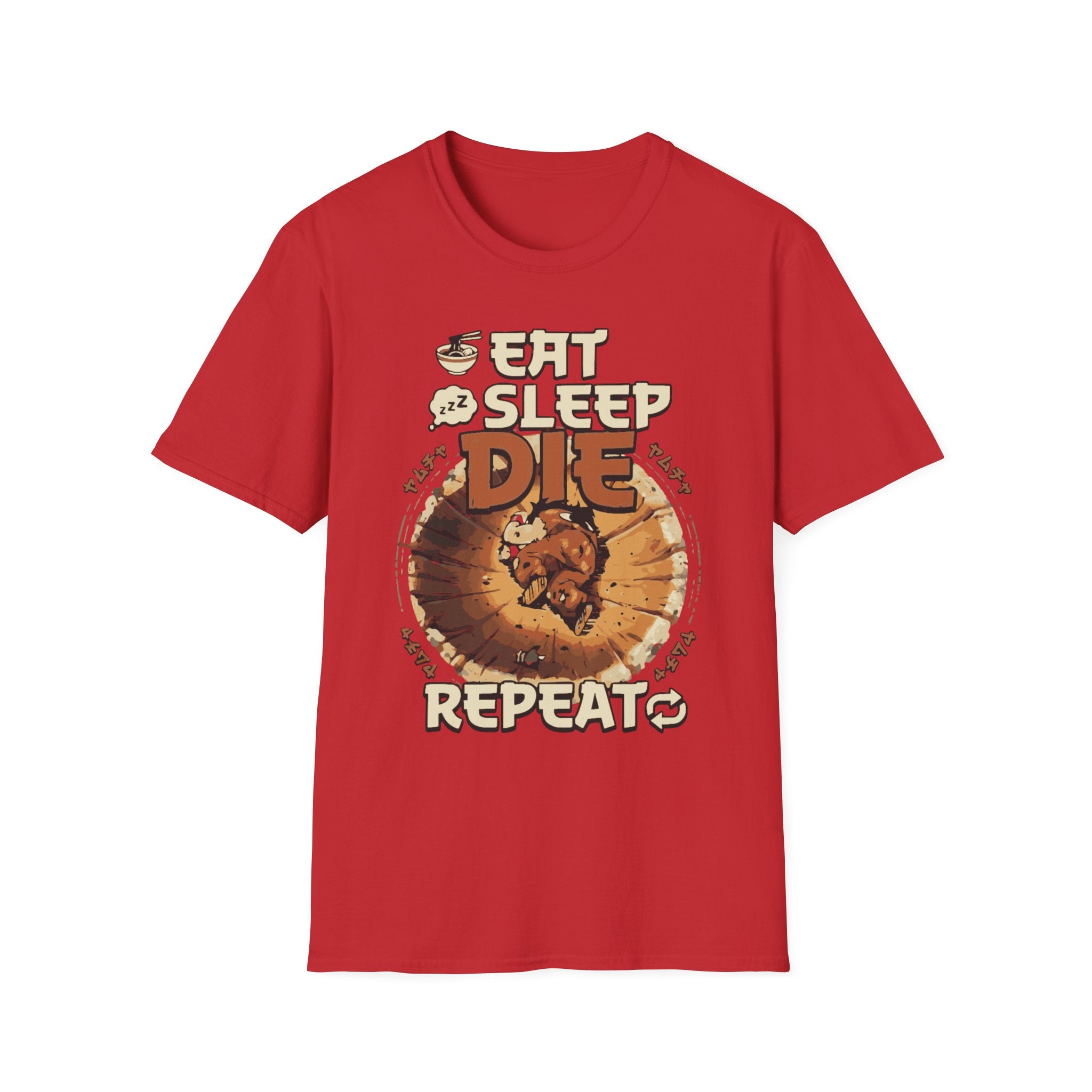 Eat Sleep Die Repeat – Anime Meme Gamer T-Shirt