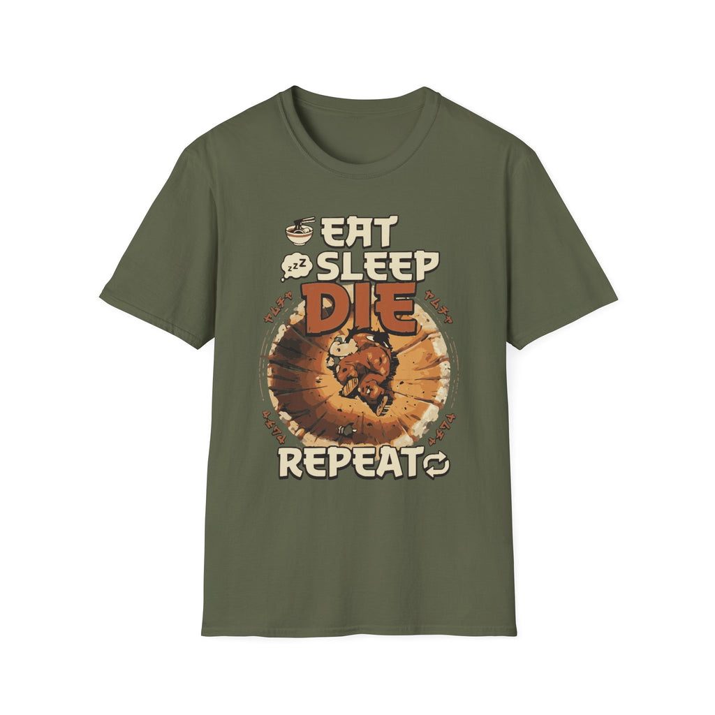 Eat Sleep Die Repeat – Anime Meme Gamer T-Shirt
