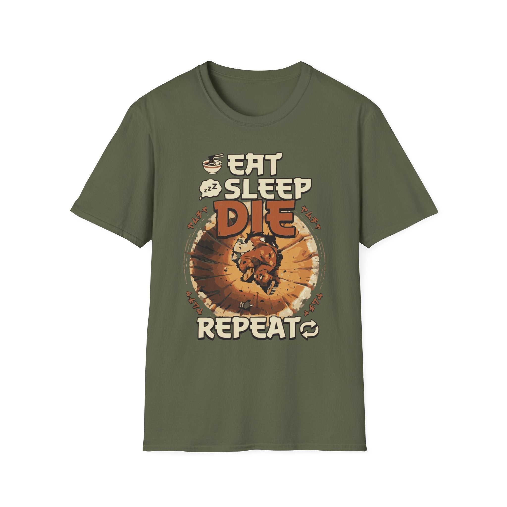 Eat Sleep Die Repeat – Anime Meme Gamer T-Shirt
