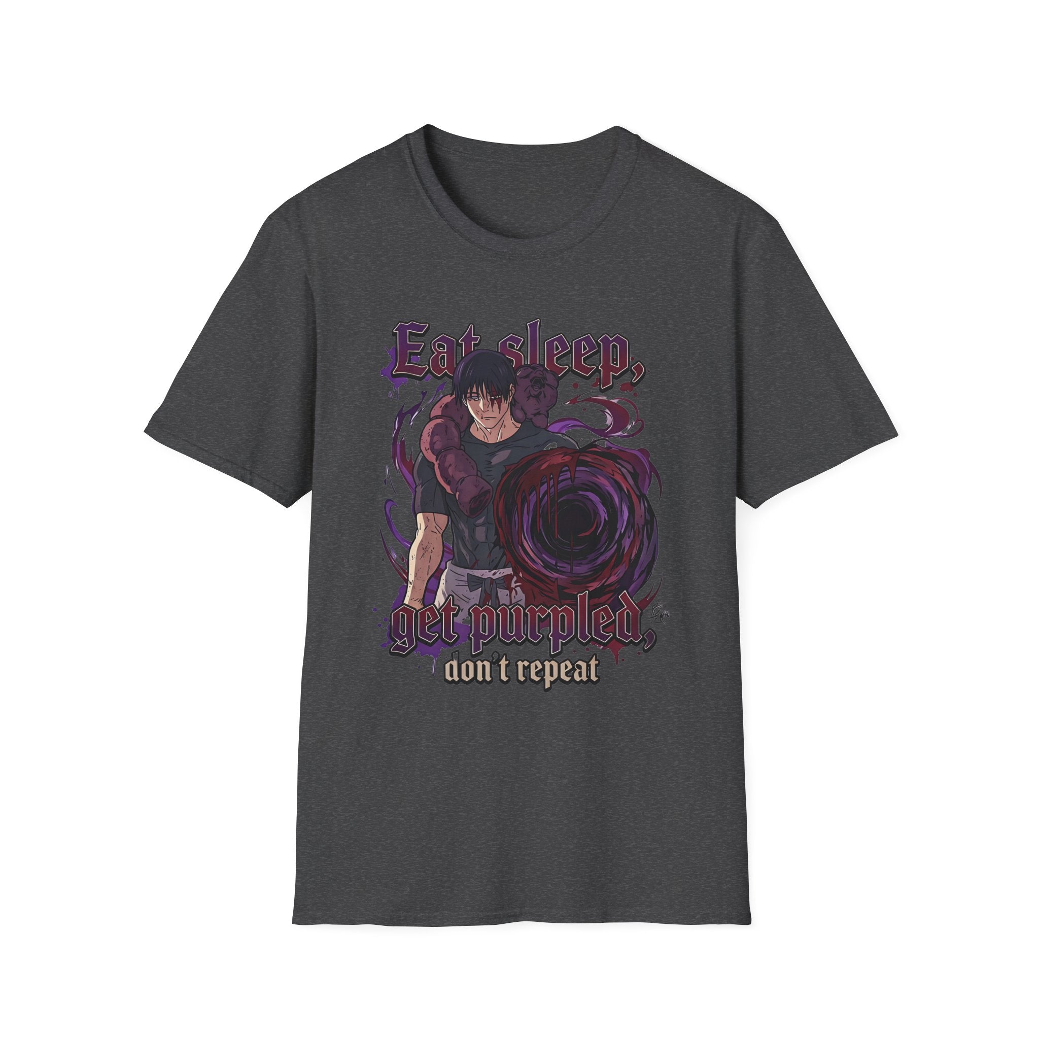 Eat Sleep, Get Purpled, Don’t Repeat – Anime Meme T-Shirt