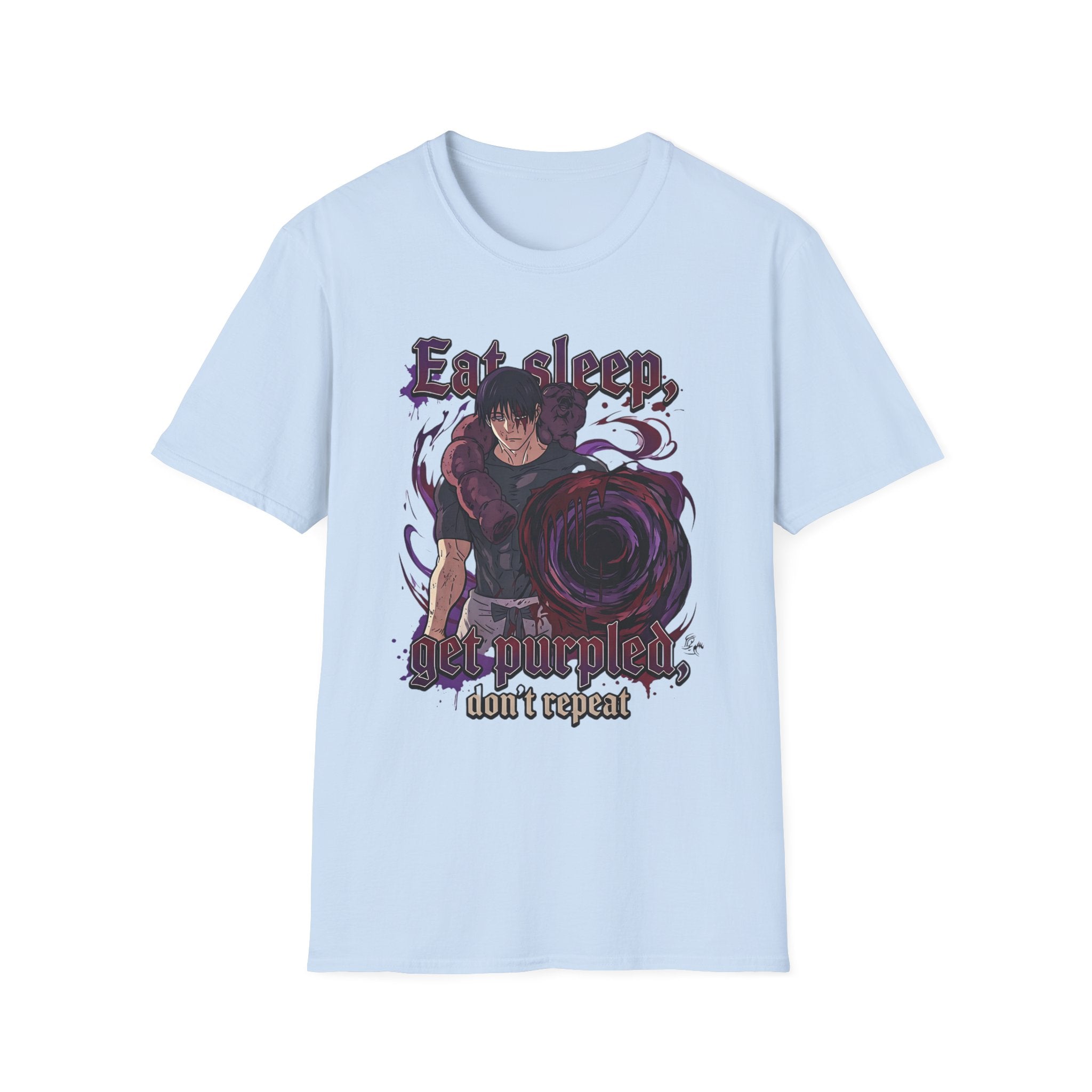 Eat Sleep, Get Purpled, Don’t Repeat – Anime Meme T-Shirt