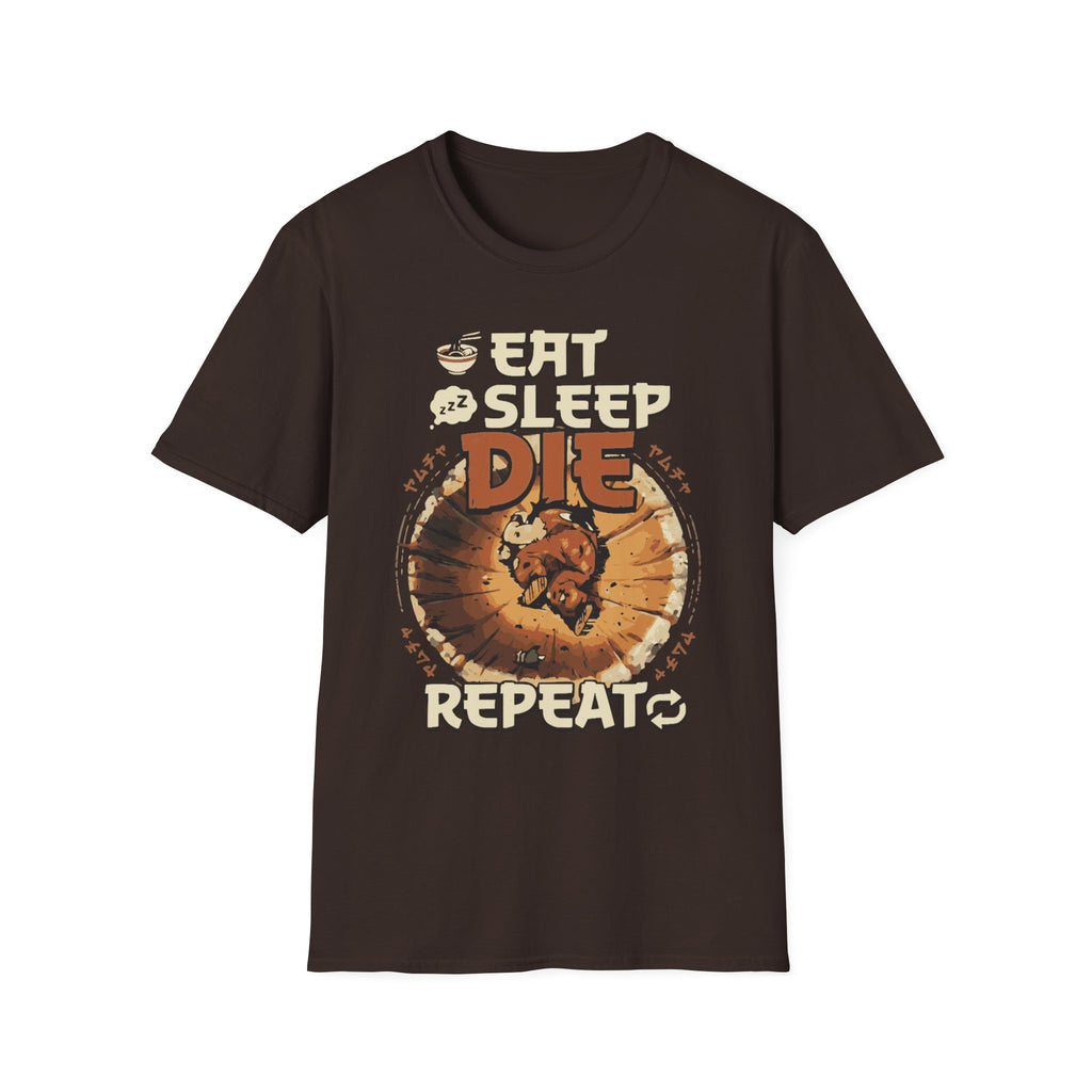 Eat Sleep Die Repeat – Anime Meme Gamer T-Shirt