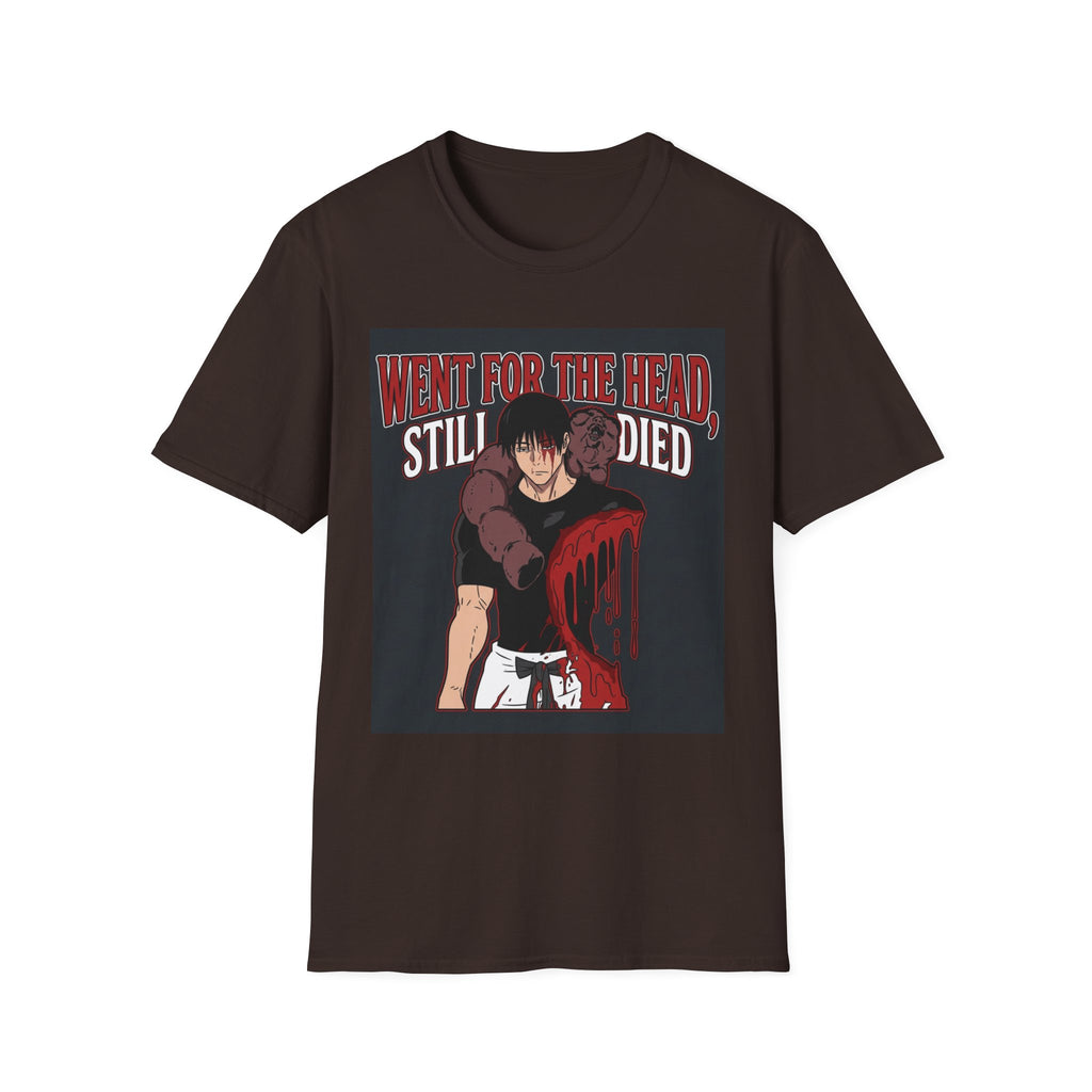 Went For The Head, Still Died – Anime Meme T-Shirt