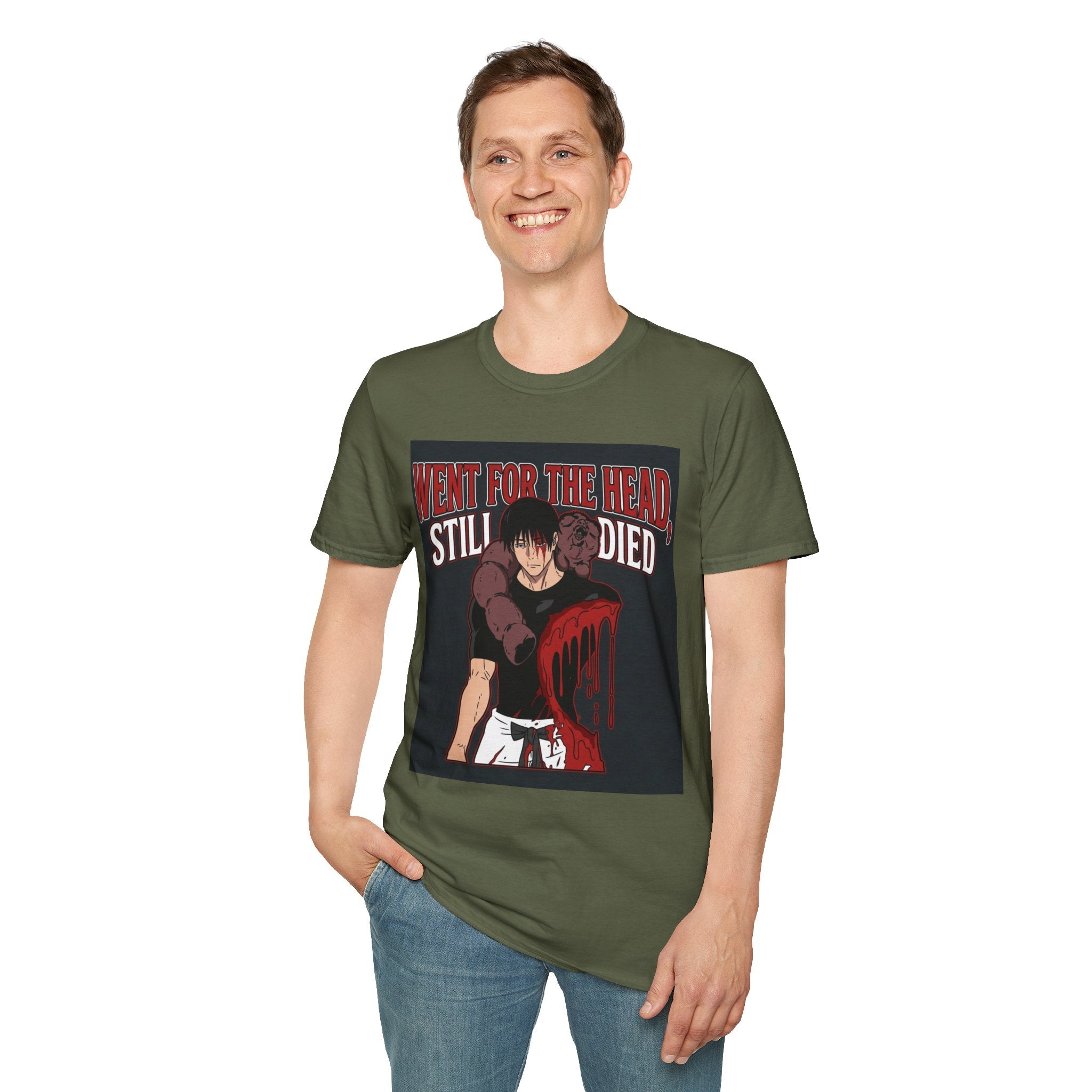 Went For The Head, Still Died – Anime Meme T-Shirt