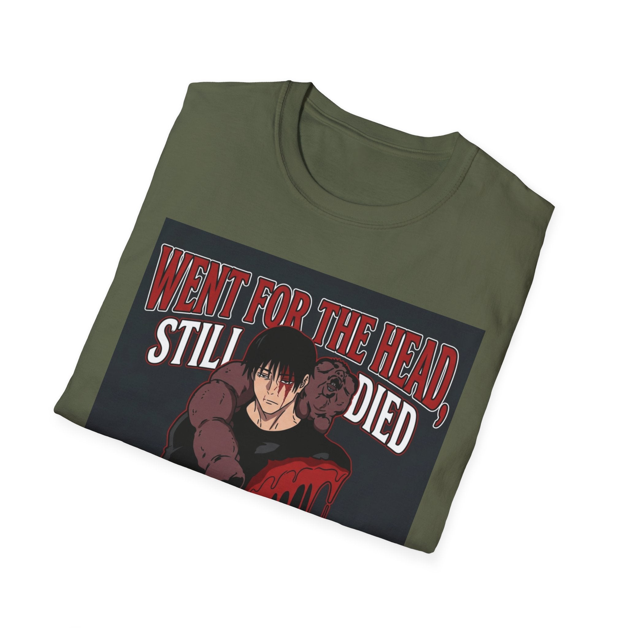 Went For The Head, Still Died – Anime Meme T-Shirt