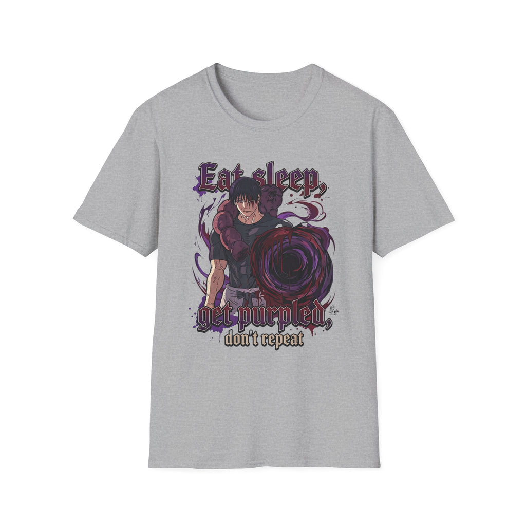 Eat Sleep, Get Purpled, Don’t Repeat – Anime Meme T-Shirt